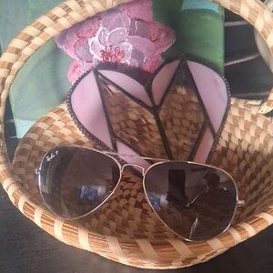 Ray-Ban Aviator Sunglasses - Black Lenses, Silver Frame